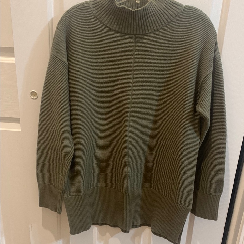 Talbots Olive Green Turtleneck Sweater
